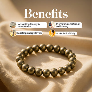 Richie Rich Combo (Pyrite bracelet + Black Obsidian Bracelet)