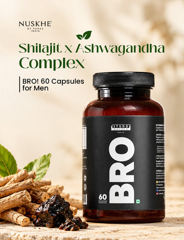 Shilajit x Ashwagandha Complex | BRO! 60 Capsules for Men