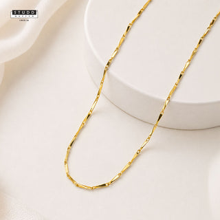 Golden Rice Chain - 24K Gold Tone Plated