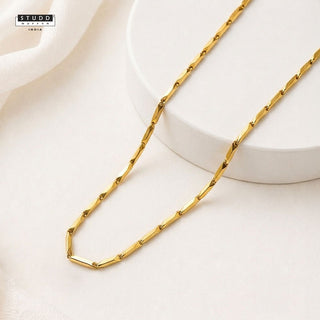 Golden Rice Chain - 24K Gold Tone Plated