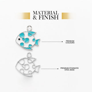 Ocean Fish Pendant - 24K Gold Plated [ With Velore Snake Chain]