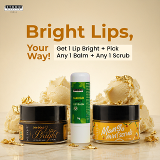 Lip Love Combo ₹499 — Lip Bright + Lip Scrub + Lip Balm