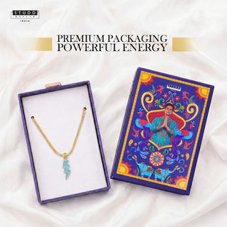 Thunder Pendant - 24K Gold Plated [ With Velore Snake Chain]