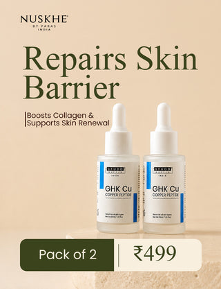 GHK Cu Copper Peptide Serum | Scar Repair & Collagen Support  [ Pack of 2 ]