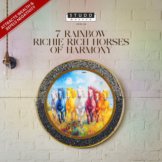7 Rainbow Riche Rich Horses of Harmony [Round Shape]