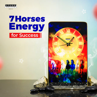 7 Running Rainbow Horses Richie Rich Clock