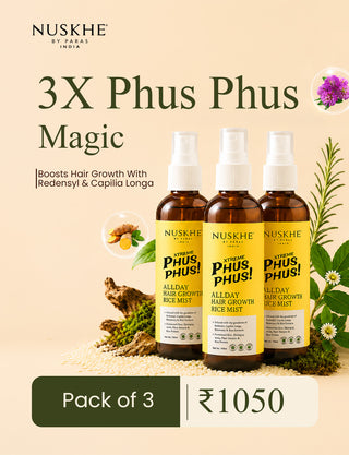 Xtreme Phus Phus All Day Hair Regrowth Rice Mist- Pack Of 3