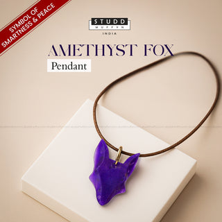 Amethyst Fox Pendent