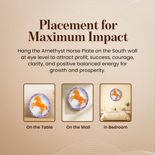 Amethyst 3D Horse Plate By Studd Muffyn