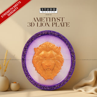 Amethyst 3D Lion Plate by Studd Muffyn