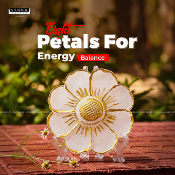 Ashta Petal Selenite Plate