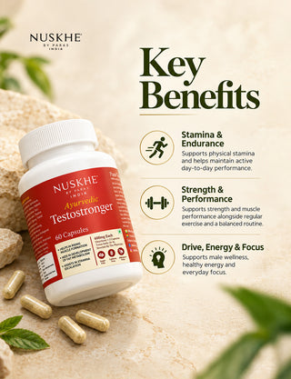 Ayurvedic Testostronger | Kaunch x Safed Musli Complex | 60 Capsules for Men