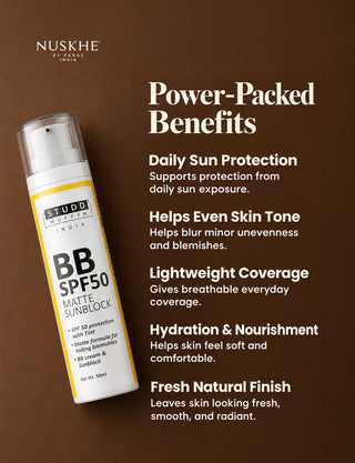 BB SPF 50 sunscreen