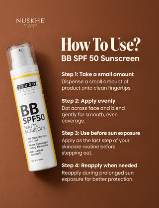 BB SPF 50 sunscreen