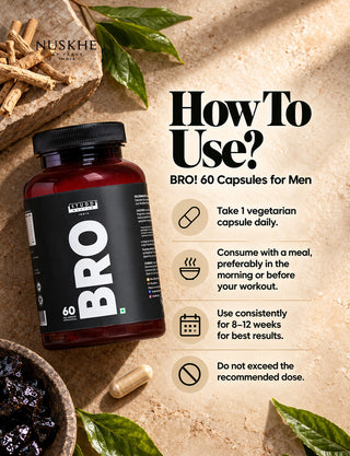 Shilajit x Ashwagandha Complex | BRO! 60 Capsules for Men