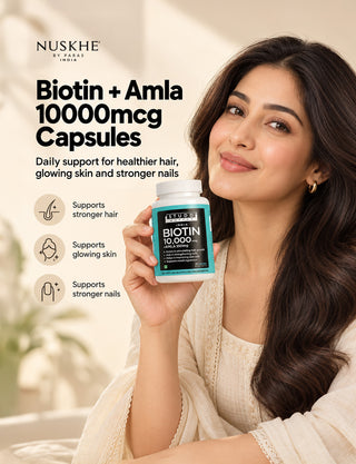 Biotin + Amla 10000mcg Capsules ( 20 Capsules )