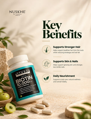 Biotin + Amla 10000mcg Capsules ( 20 Capsules )