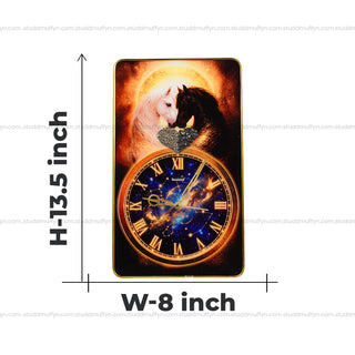 Riche Rich Stallion Heart Clock