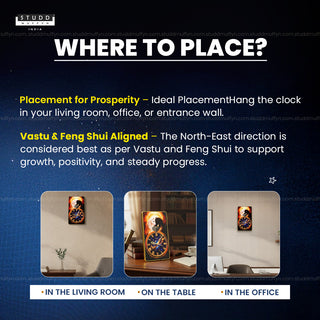 Riche Rich Stallion Heart Clock