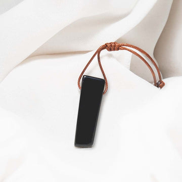 Black Obsidian Pencil Pendant