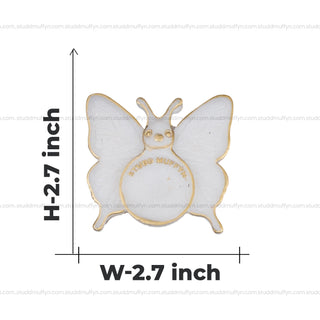 Butterfly Aura Shuddhi Selenite Coaster