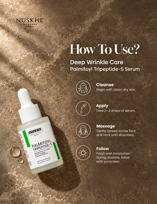 Deep Wrinkle Care Palmitoyl Tripeptide-5 Serum  [ Pack of 5 ]