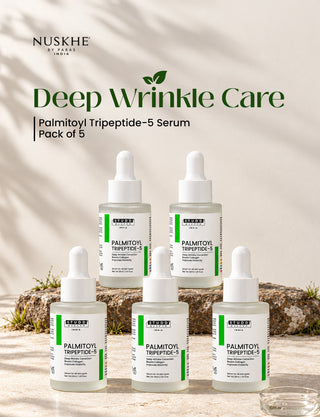 Deep Wrinkle Care Palmitoyl Tripeptide-5 Serum  [ Pack of 5 ]