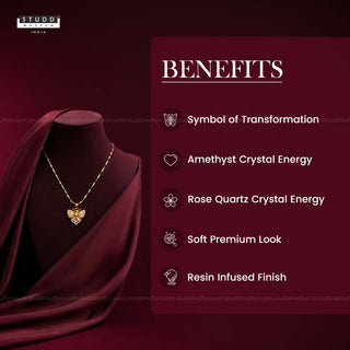 FreeFlow Butterfly Crystal Pendant – 24K Gold Tone Plated