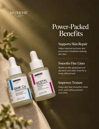 GHK-Cu Copper Peptide + Acetyl Hexapeptide-8 Serum Duo
