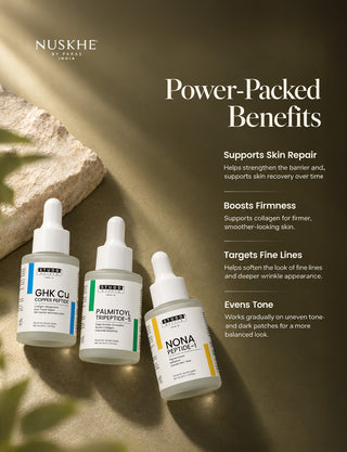 GHK-Cu + Tripeptide-5 + NONA Peptide Serum Trio