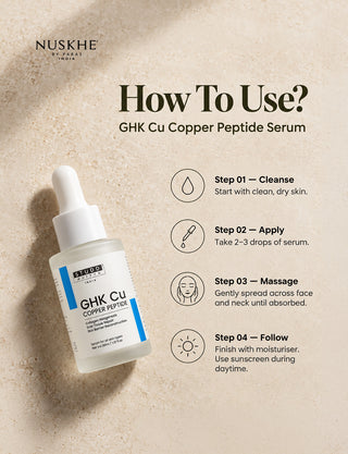 GHK Cu Copper Peptide Serum | Scar Repair & Collagen Support  [ Pack of 2 ]