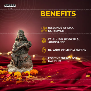 Goddess Saraswati on Pyrite Geode I Miniature Series