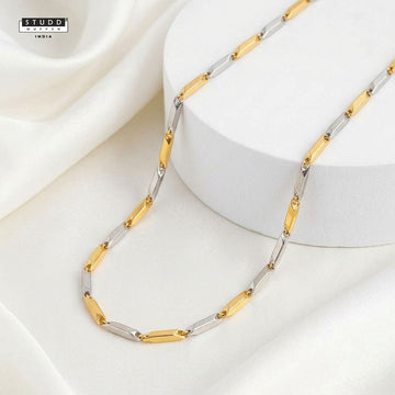 Gold and Silver Rice Chain 3MM