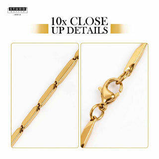 Golden Rice Chain - 24K Gold Tone Plated
