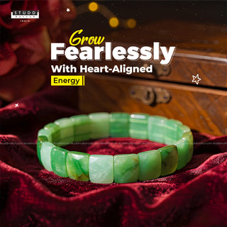Green Aventurine Square Pyramid Bracelet