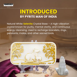 Kamdhenu Aura Shuddhi Selenite Plate