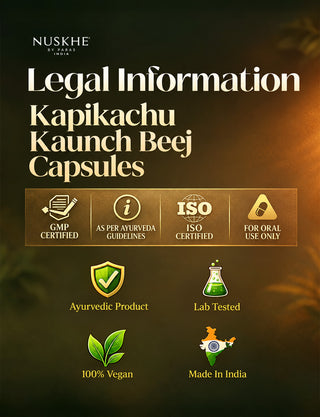 Kapikachu | Kaunch Beej (Mucuna Pruriens) | 60 Veg Capsules