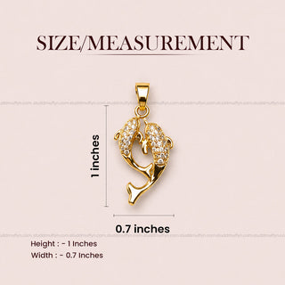 Aqua of Koi Fish - 24k Gold Tone Plated