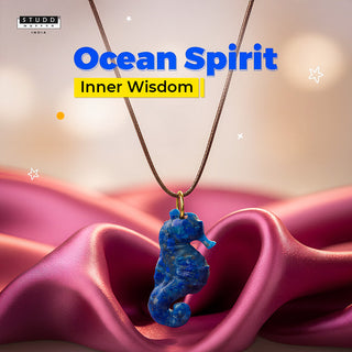 Lapis Lazuli Seahorse Pendant