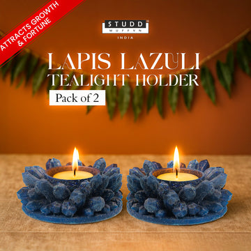 Lapiz Lazuli Tealight Holder I Pack of 2