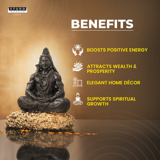 Lord Shiva on Pyrite Geode I Miniature Series