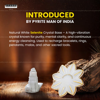 Lotus Bloom Selenite Coaster