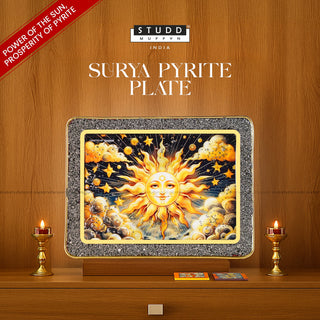 Surya Pyrite Plate by Studd Muffyn [Rectangle Shape]