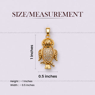 The Protection OWL pendant - 24K Gold Toned