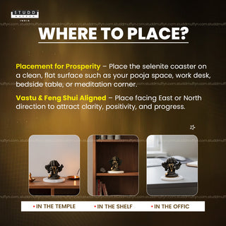 Pyrite Panchmukhi Hanuman Ji on Selenite Coaster