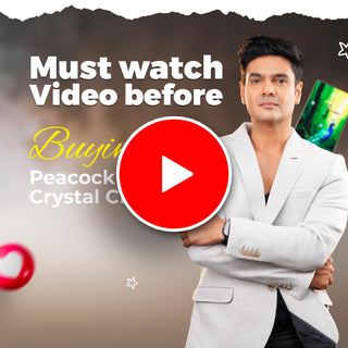 Peacock Pyrite–Lapis Crystal Clock