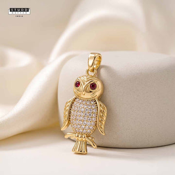 The Protection OWL pendant - 24K Gold Toned