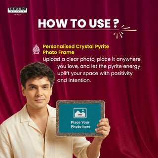 Personalised Crystal Pyrite Photo Frame