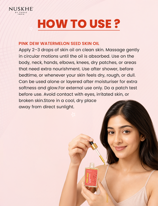Pink Dew Watermelon Seed Skin Oil
