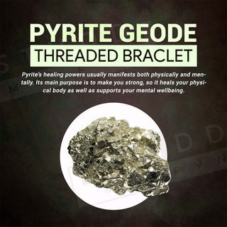 Pyrite Threaded Bracelet